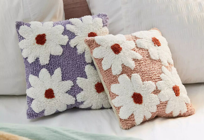Cushions with flowers